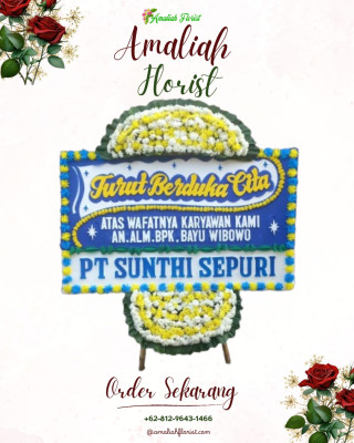 Papan Bunga Duka di Enggal