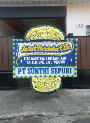 Papan Bunga Duka di Enggal